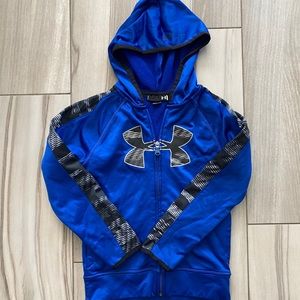 Boys UnderArmour Dri-fit fleece zip up sweatshirt